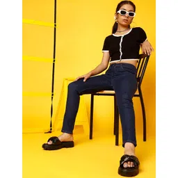 TALES & STORIES Girls Skinny Fit High Rise Clean Look Jeans-picture-19