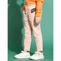 TALES & STORIES Girls Slim Fit Mid-Rise Coloured Shade Clean Look Cotton Jeans image 2