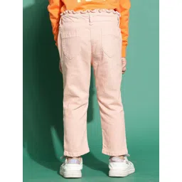 TALES & STORIES Girls Slim Fit Mid-Rise Coloured Shade Clean Look Cotton Jeans image 3