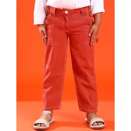 TALES & STORIES Girls Straight Fit Cotton Trousers-picture-50