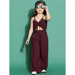TALES & STORIES Girls Striped Top with Trousers-picture-19
