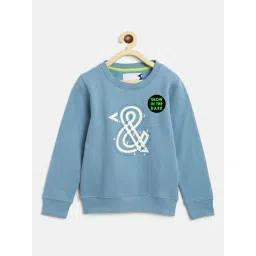 Tales & Stories Kids Blue Printed Full Sleeves Sweatshirt-picture-37