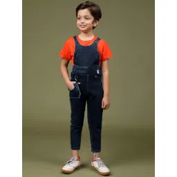 Tales & Stories Kids Blue Regular Fit Dungaree-picture-36