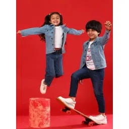 Tales & Stories Kids Blue Regular Fit Full Sleeves Jacket-picture-25