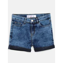 Tales & Stories Kids Blue Regular Fit Shorts-picture-30