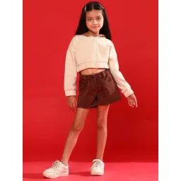 Tales & Stories Kids Cream Regular Fit Full Sleeves Sweatshirt-picture-16