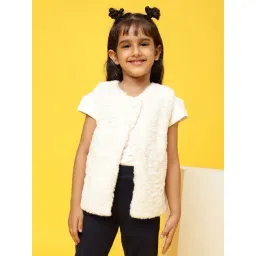 Tales & Stories Kids Cream Regular Fit Jacket-picture-18