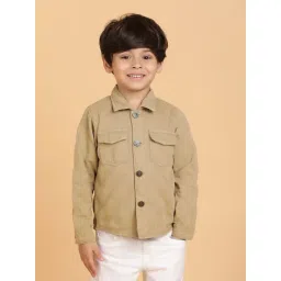 Tales & Stories Kids Khaki Cotton Jacket-picture-36