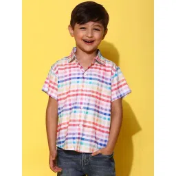Tales & Stories Kids Multicolor Chequered Shirt-picture-34