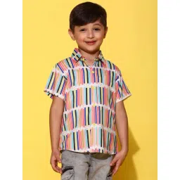 Tales & Stories Kids Multicolor Striped Shirt-picture-46