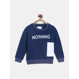 Tales & Stories Kids Navy & White Printed Full Sleeves Sweatshirt-picture-26