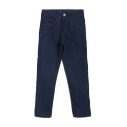 Tales & Stories Kids Navy Cotton Slim Fit Jeans-picture-40