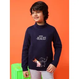 Tales & Stories Kids Navy Printed Full Sleeves Sweatshirt-picture-39