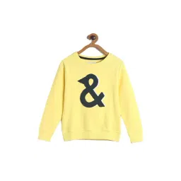 Tales & Stories Kids Yellow Embroidered Sweatshirt-picture-11