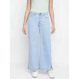 Tales & Stories Light Blue Relaxed Fit Mid Rise Jeans-picture-28