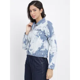 Tales & Stories Light Blue Tie - Dye Jacket image 3