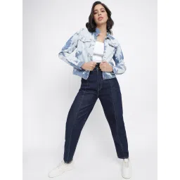 Tales & Stories Light Blue Tie - Dye Jacket image 4