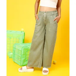 Tales & Stories Solid Culottes - Green-picture-23
