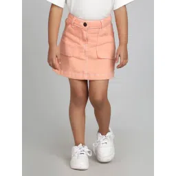 tales & stories Tales And Stories Girls Peach Skirt-picture-14