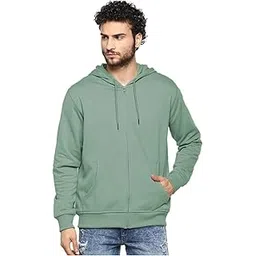 talitha fashion Classic Full-Zip Hooded Sweatshirt, Lavender, Cotton Blend, Casual Athletic Wear with Front Pockets-picture-24