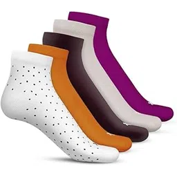 talkingsox Bamboo Ankle Socks for Men & Women Office, Lounge, Cycling & Running Seamless, Super Soft, Breathable & Anti-Odor - Pack of 5-picture-22