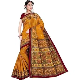 tamaira fashion Women's Plain Weave Pure Cotton Saree Without Blouse Piece-picture-27