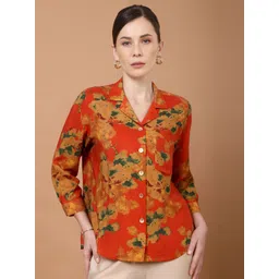 Tamiska By Narendra Kumar Women Floral Print Shirt Style Top-picture-31