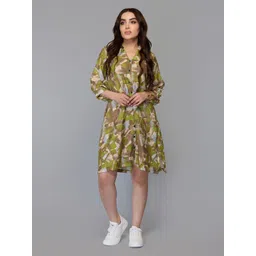 Tamiska By Narendra Kumar Women Tropical Printed A-Line Dress-picture-24