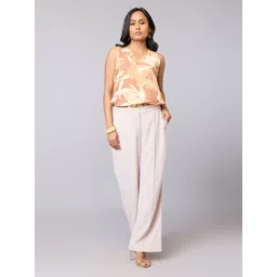 Tamiska By Narendra Kumar Women V Neck Floral Print Top-picture-23