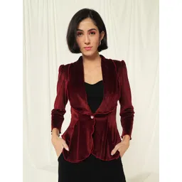 tandul Fleece Solid Coat For Women image 3