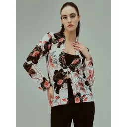 TANDUL Floral Printed Tie-Up Shrug-picture-22