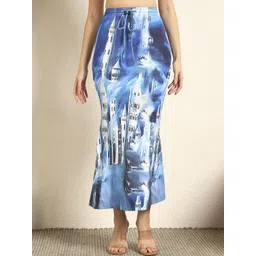 TANDUL Graphic Printed Midi Pencil Skirt-picture-23