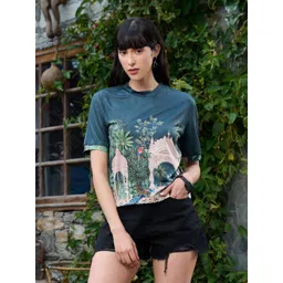 TANDUL Graphic Printed Round Neck T-shirt-picture-15