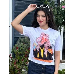 TANDUL Graphic Printed Short Sleeves Slim Fit T-shirt image 5