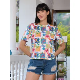 TANDUL Graphic Printed Short Sleeves T-shirt-picture-11