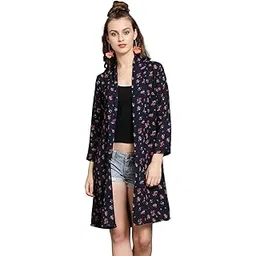 tandul Long Sleeves printed shrugs for women stylish ed fashionable long shrug for women and girls for College Girls Ladies Women Perfect for Western Dress, Size -M gifts-picture-11