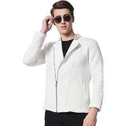 tandul Men’s Jacket White Jacket with Unique Design Full Sleeve Jacket Winter Warm Jacket Boost Your Style with Casual Jacket for Men-picture-40
