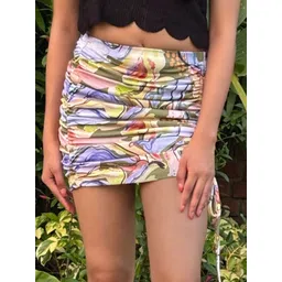 TANDUL Printed Mini-Length A-Line Skirts-picture-30