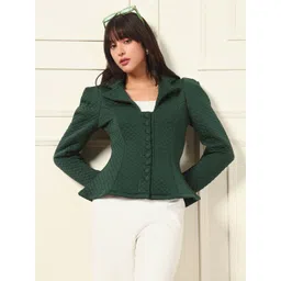 tandul QUILTED Solid Coat For Women-picture-16