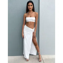 TANDUL Sleeveless Top & Skirt Co-Ord Set-picture-11