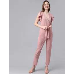 TANDUL V-Neck Sleeveless Ruffled Basic Jumpsuit-picture-36