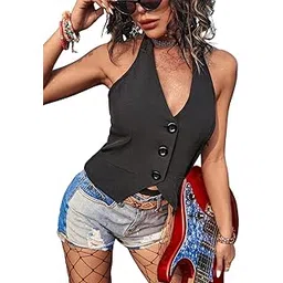 tandul Women Blazer Single Breasted Regular Fit Casual Coat Solid Black (6544) Size-XL gifts for women-picture-14