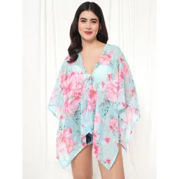 TANDUL Women Floral Printed V-Neck Tie-Up Shrug-picture-23