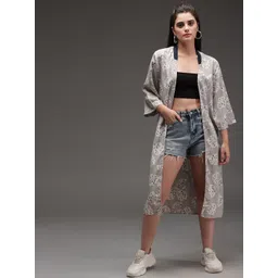 TANDUL Women Printed Longline Shrug-picture-15