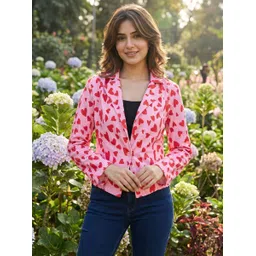 tandul Women Printed Single Breasted Casual Blazer-picture-27