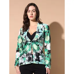 TANDUL Women Printed Tropical Button Shrug-picture-28