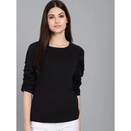 TANDUL Women Round Neck Raglan Sleeves Regular Top-picture-37