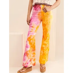 TANDUL Women Tie and Dye Original Bootcut Trousers image 1