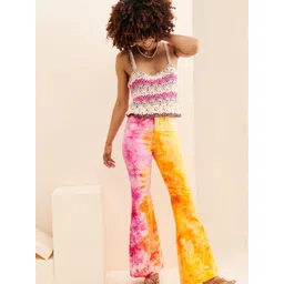 TANDUL Women Tie and Dye Original Bootcut Trousers image 3