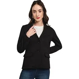 tandul Women’s Maroon Blazer with Unique Design - Full Sleeve Winter Over Coat, Casual Jacket for Women & Girls-picture-29